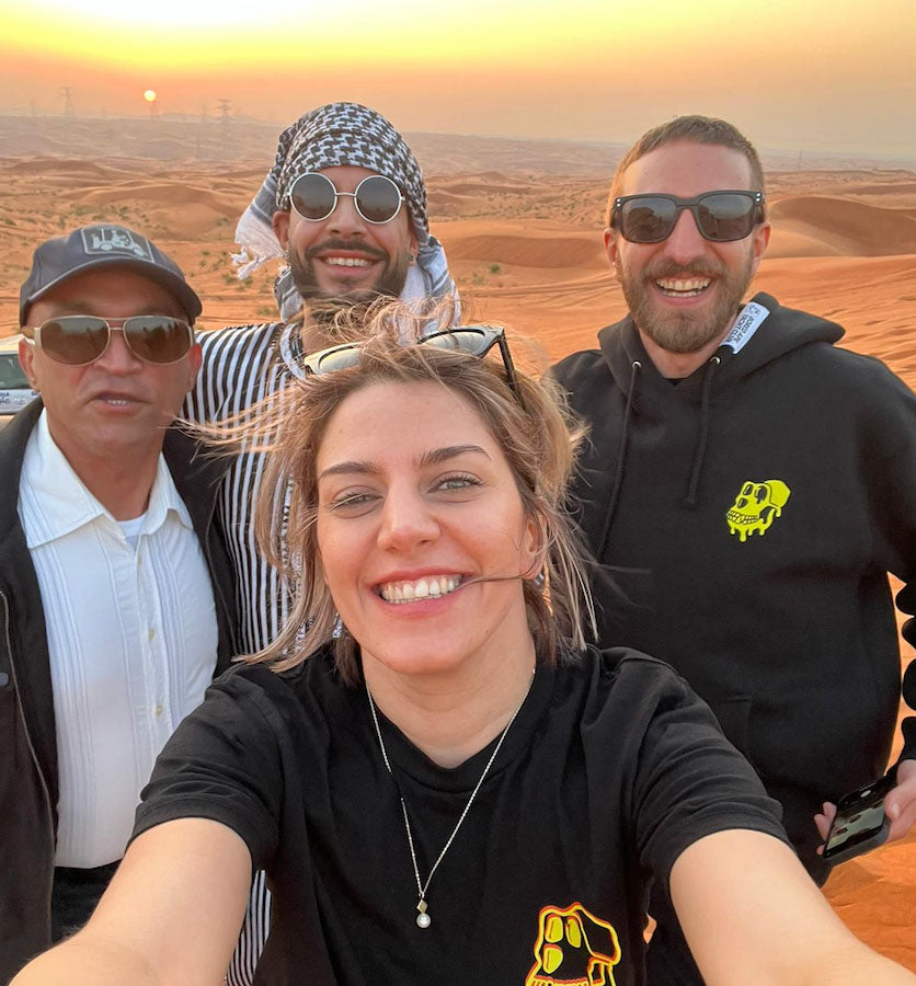 Artists Paiman, Parin, Darko alongside Jafeth in Sharjah Dubai