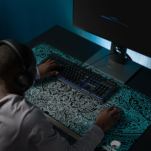 Fractal and Lines - Gaming mouse pad I