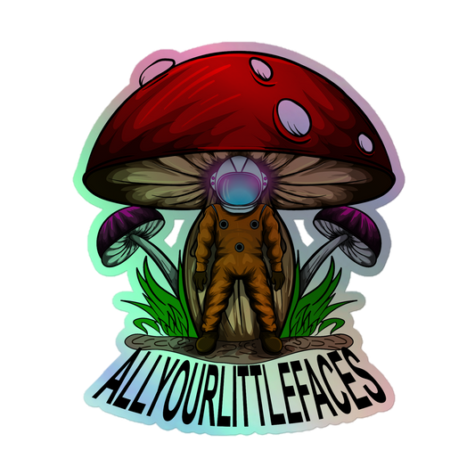 AllYourLittleFaces LOGO - Holographic stickers